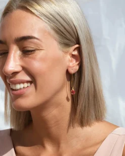 Pendientes Turmalina Rosa Kokod