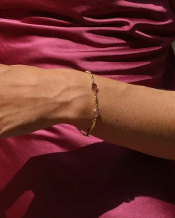 Pulsera Cuarzo Rosa Coralie