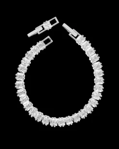 Pulsera Plateada Tennis Luz