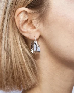 Savage Large Silver Hoops