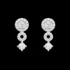 Silver Air Zirconia Earrings