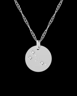 Taurus Zodiac Silver Necklace