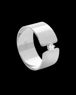 Wide Silver Ring Cosmos